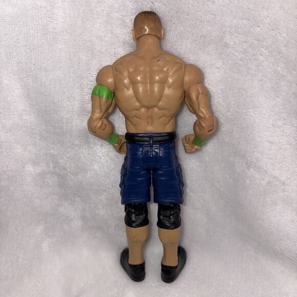 WWE John Cena 7 Inch Action Figures 2013 NEVER GIVE UP Green Bands Mattel Inc. - Picture 2 of 9